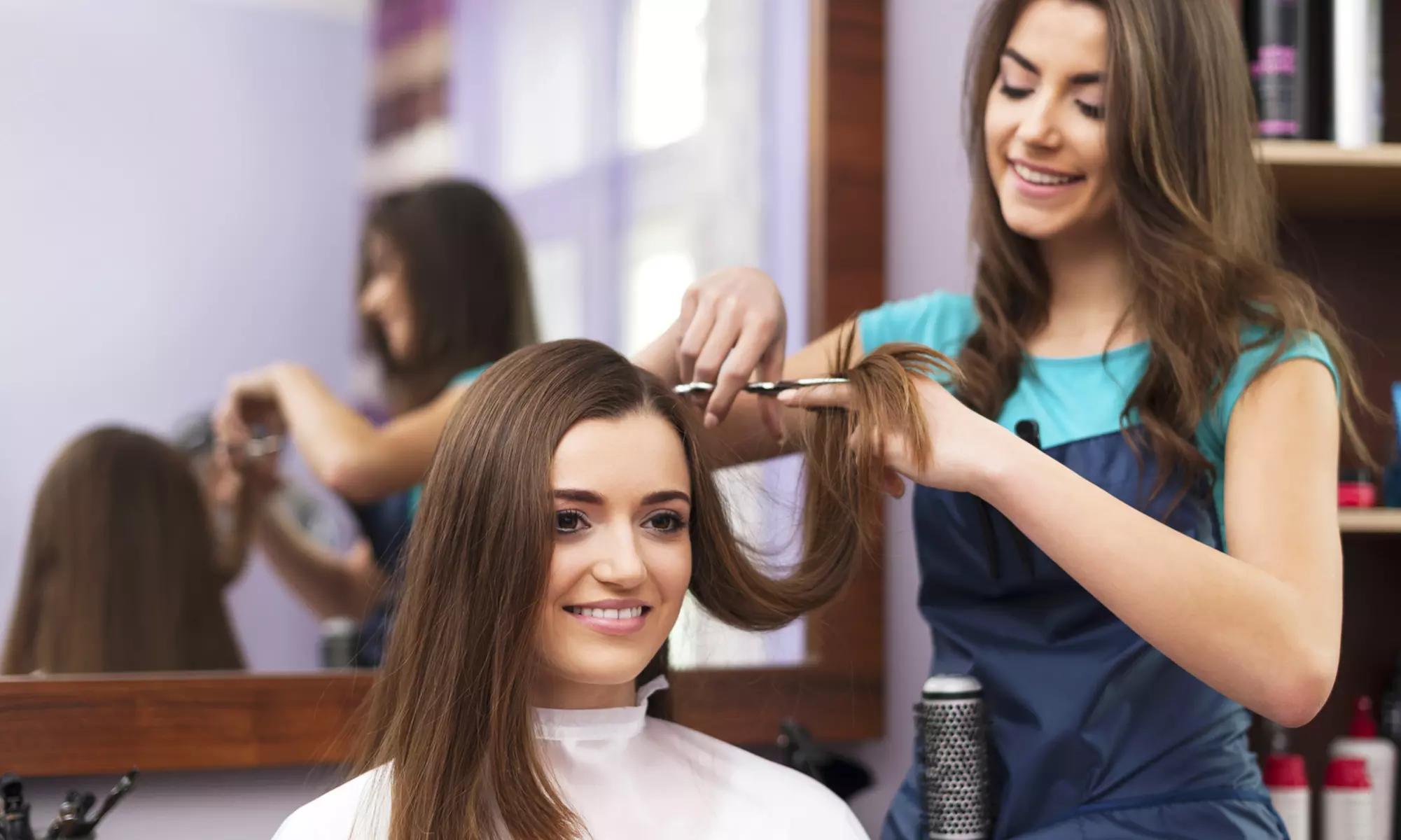 Women's Haircut includes Shampoo and Blow-dry or Men's Haircut includes Shampoo and Style ( Up to 46% Off ) - Primary Image