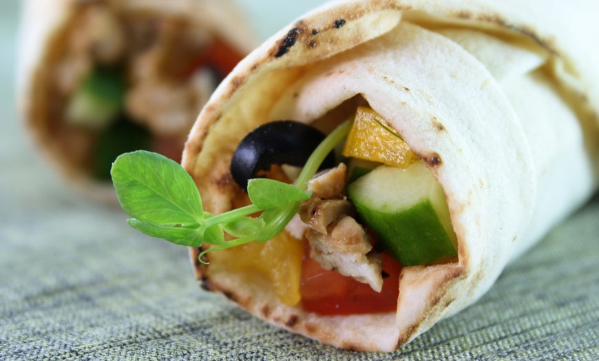 Image 1: Shawarma Wrap or Sandwich at Shami Gourmet