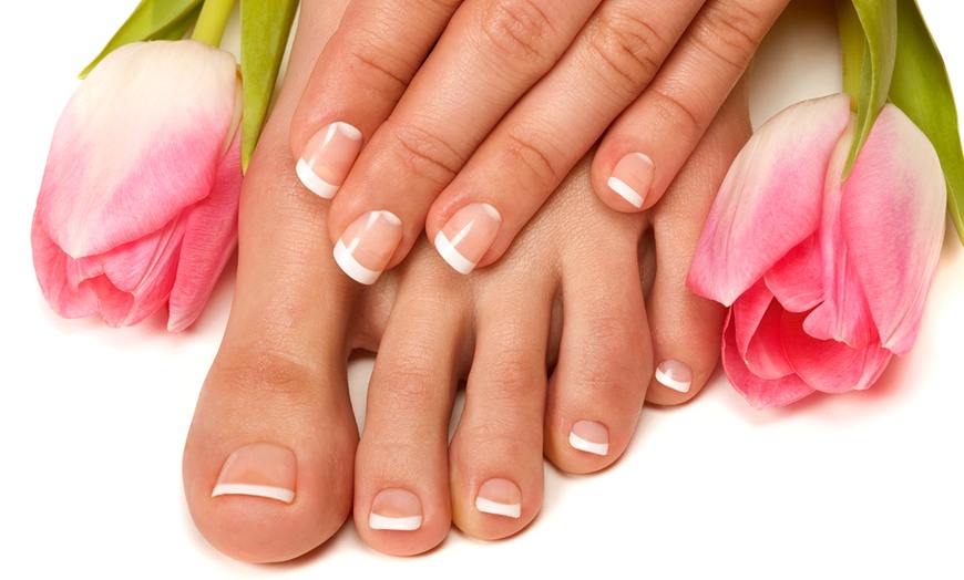 Image 1: Enjoy a Classic, Gel, or French Mani & Pedi or Gel Mani & Classic Pedi