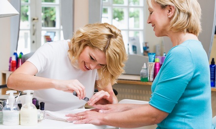 Gelish Manicure and Classic Pedicure