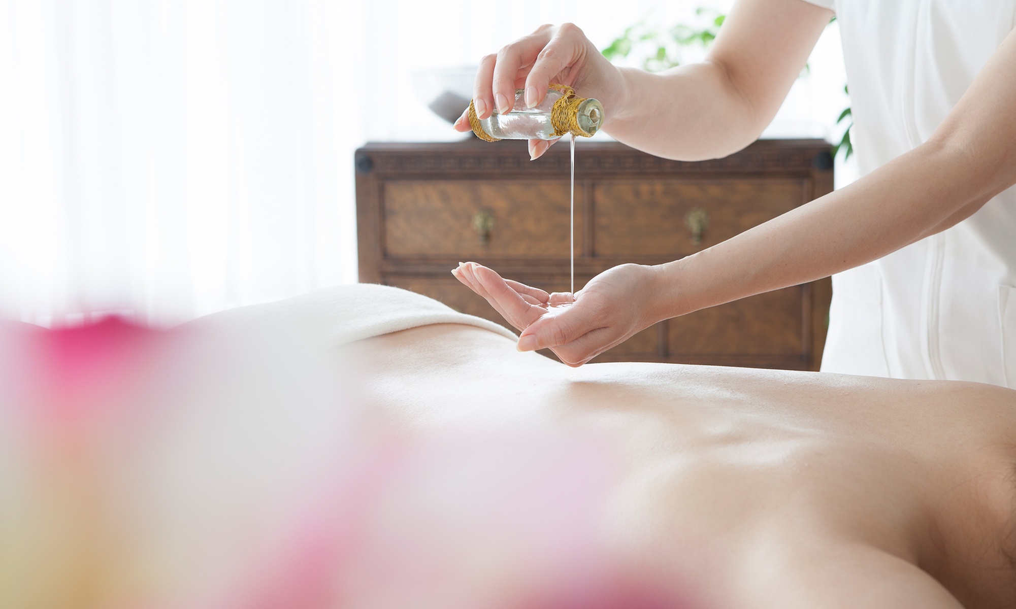 Choose a 60-minute Swedish or Aromatherapy massage