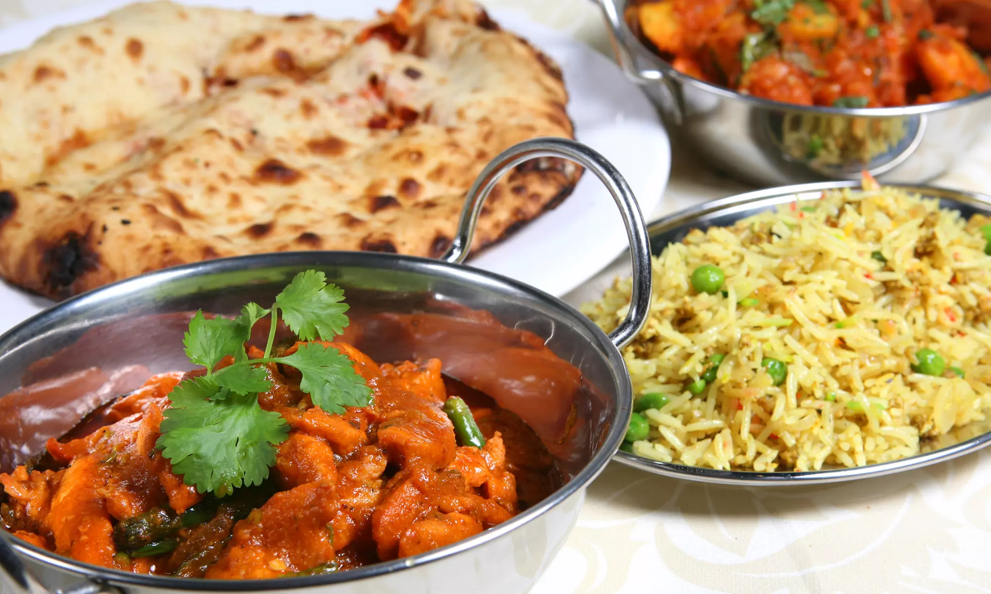 Indisches 3-Gänge-Menü für 1, 2 oder 4 Personen (bis zu 33% sparen) - Primary Image