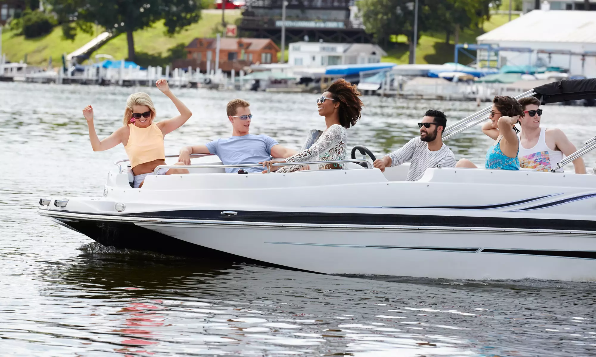 Two-, Four-, or Eight-Hour Boat Rental for Up to Five People from Just Go Rental, LLC (Up to 48% Off)   - Primary Image