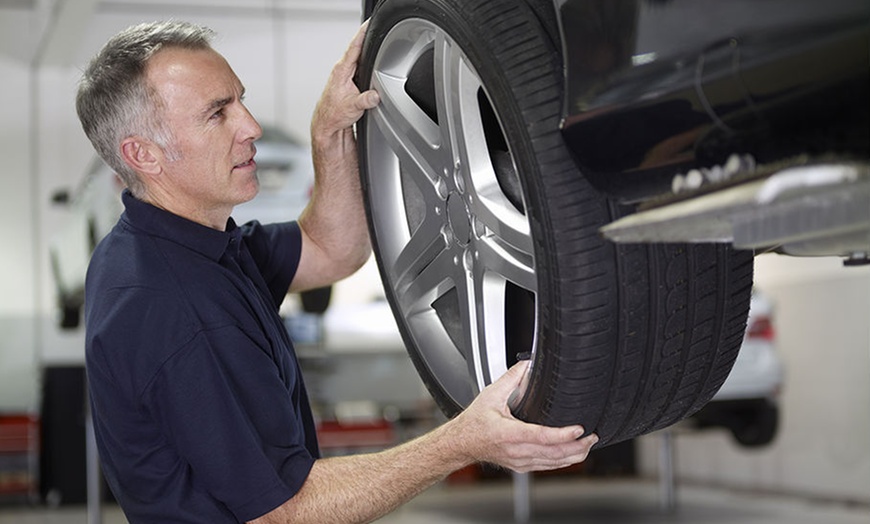 Image 1: Up to 60% Off on Tire balancing service at Los Brothers Tires
