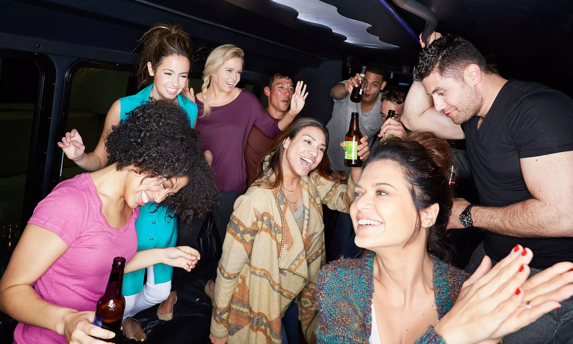 Party Bus Services for Up to 20 People from Elite Lifestyle Services (Up to 56% Off). Two Options Available. - Primary Image