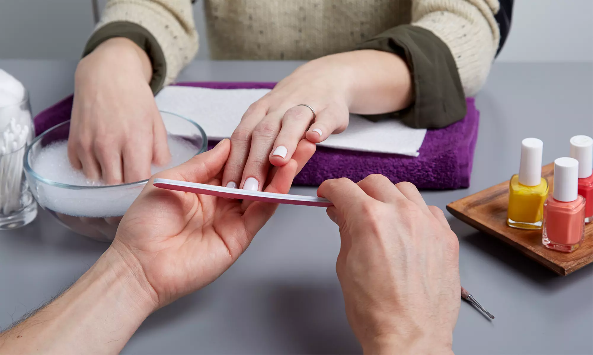 Mani-Pedi at M Nails Rockville (Up to 36% Off). Four Options Available. - Primary Image