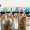 Image 1: 2 hours of bowling with shoe rental and pizza or unlimited cosmic bowling