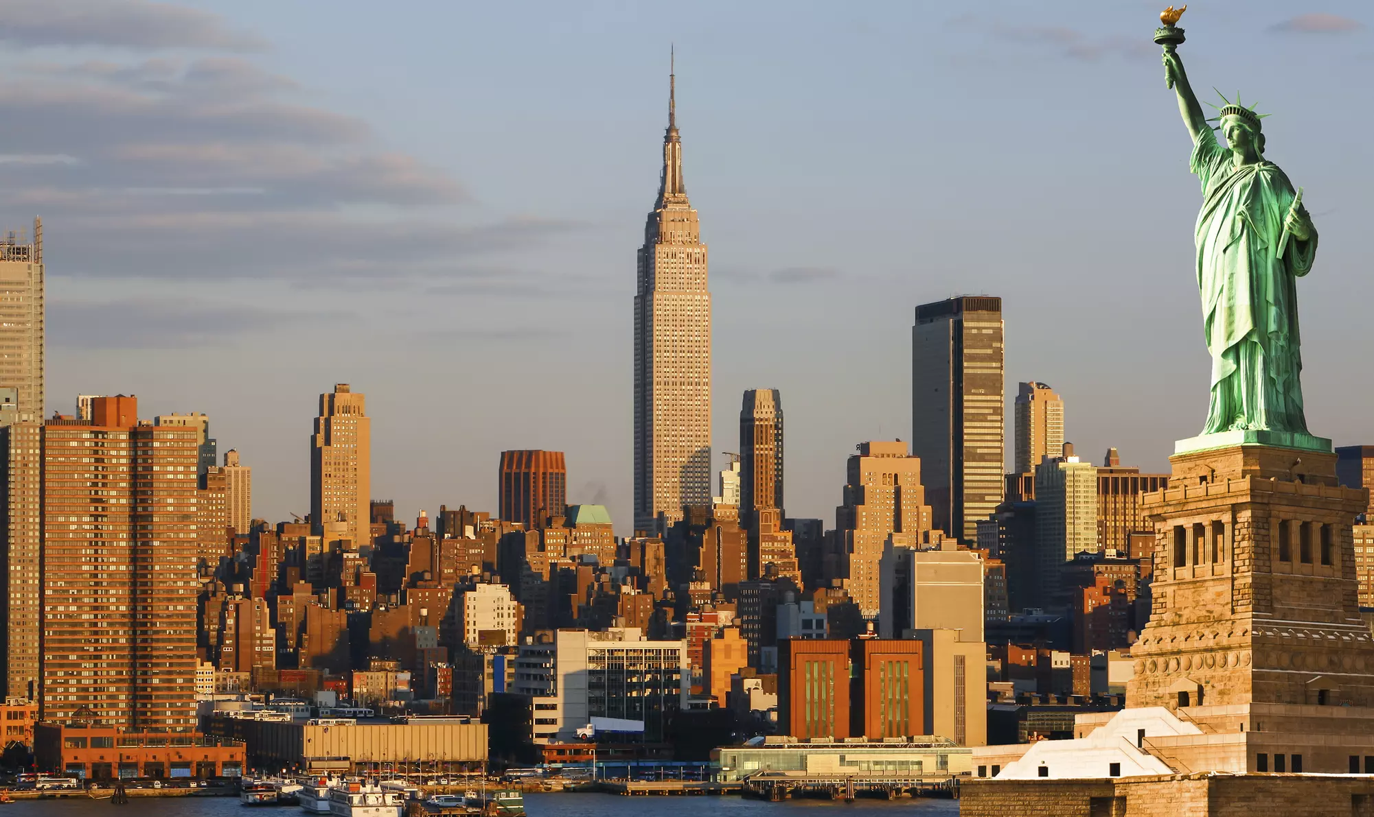 Sunset Cruise Admission for 1, 2 or 4: Statue of Liberty Cruise from Pier 78 & Pier 36 from Statuewalks (Up to 57% Off) - Primary Image