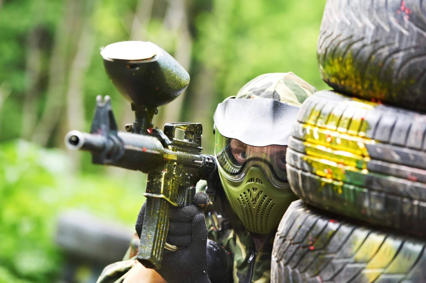 Paintball Pack: All-Day Entry, Equipment & 100 Paintballs Per Person