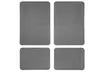 Stain-Resistant Checker Style Rubber Floor Mats (4-Piece) - Second Medium