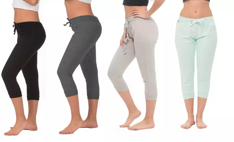 Coco Limon Women's Capri Joggers (4-Pack). Plus Sizes Available. - Primary Image
