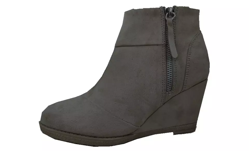 Sociology Women's Wedge Booties with Tassel Zipper (Size 7) - Primary Image