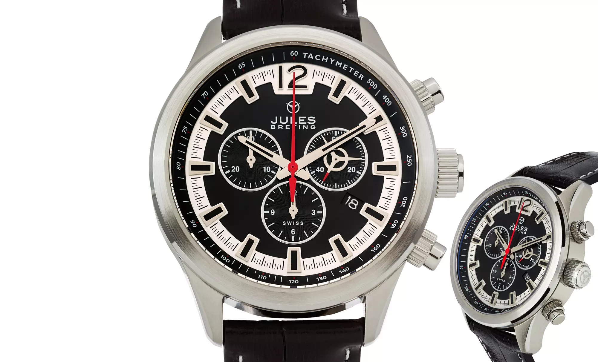 Jules Breting Nostromo Men's Swiss Stainless Steel Chronograph Watch - Second Medium