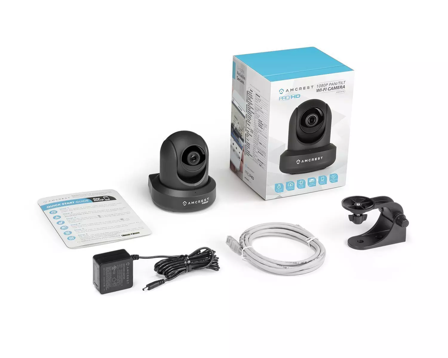 Amcrest 1080p Full HD Video Monitoring Security Wireless IP Camera with WiFi, Pan/Tilt, and Two-Way Audio - Second Medium