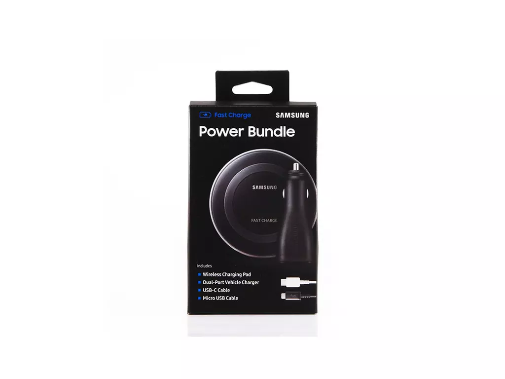 Samsung Adaptive Fast-Charging Power Bundle: Dual Charger, Charge Pad, Cables; Also Compatible w/ iPhone X, 8, & 8 Plus - Second Medium