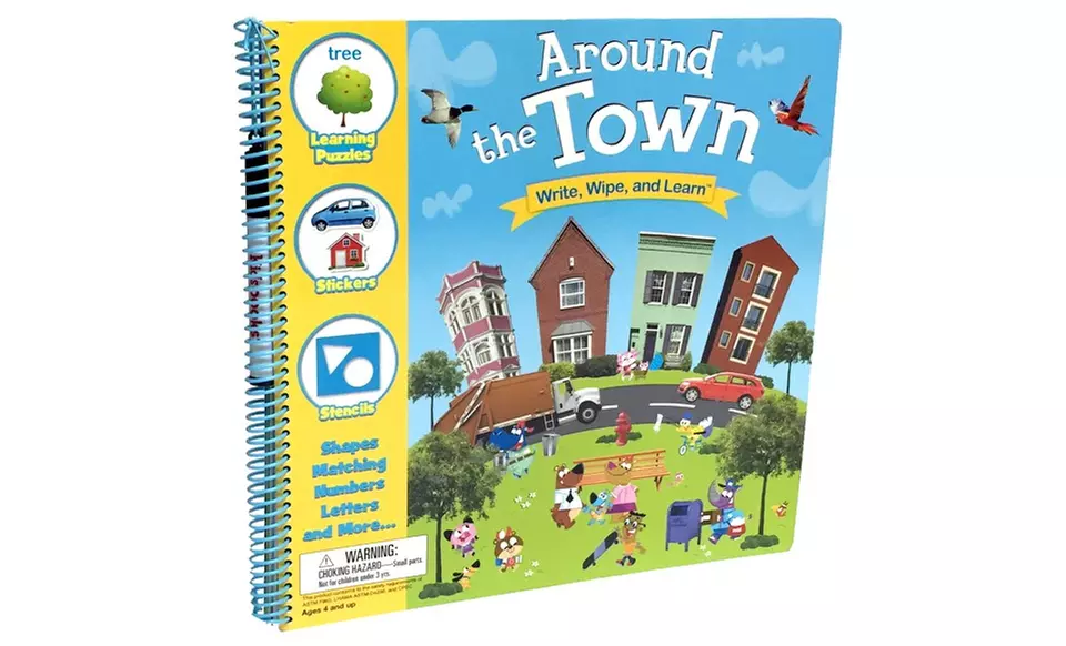 Around the Town: Write, Wipe and Learn Activity Book - Primary Image
