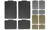 Stain-Resistant Checker Style Rubber Floor Mats (4-Piece)