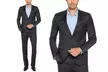 Verno Slim-Fit Sharkskin Suits (2-Piece) (44Rx38W) - Image 2
