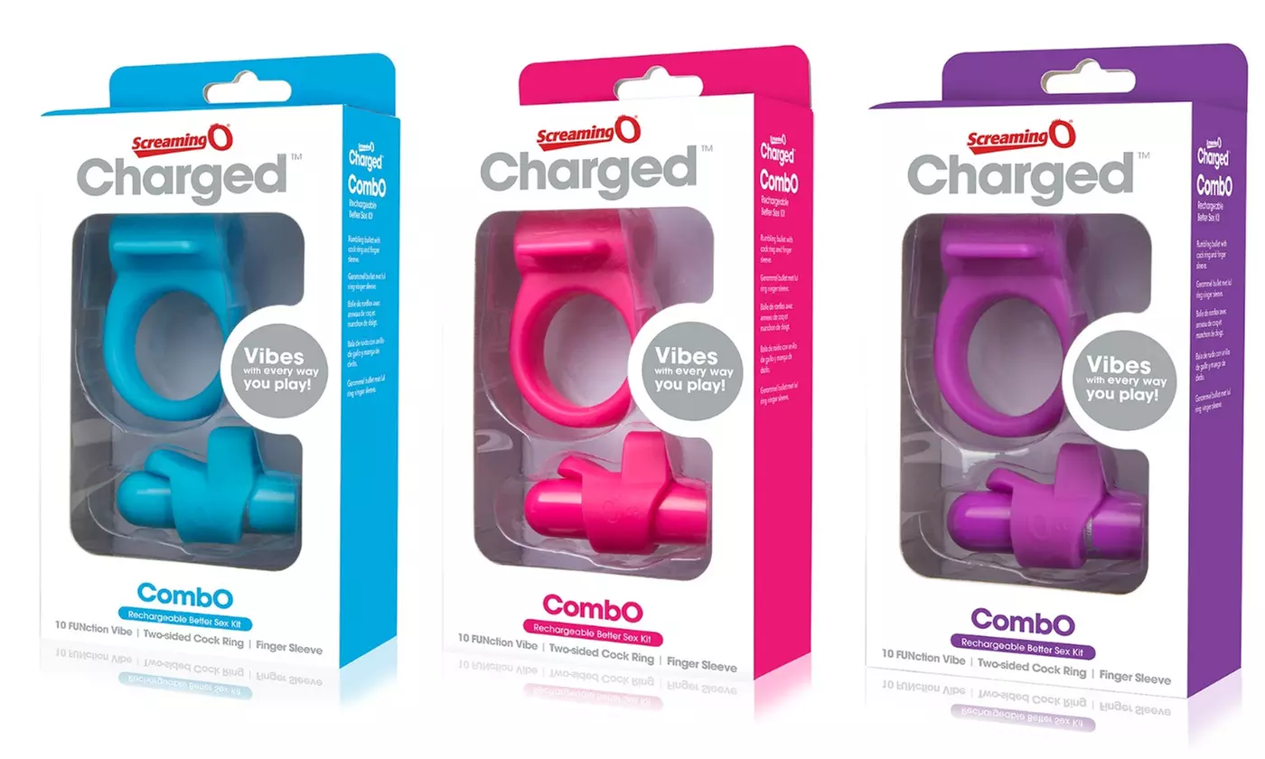 Screaming O Rechargeable Vibrating C-Ring Combo Kit (3-Piece) - Primary Image