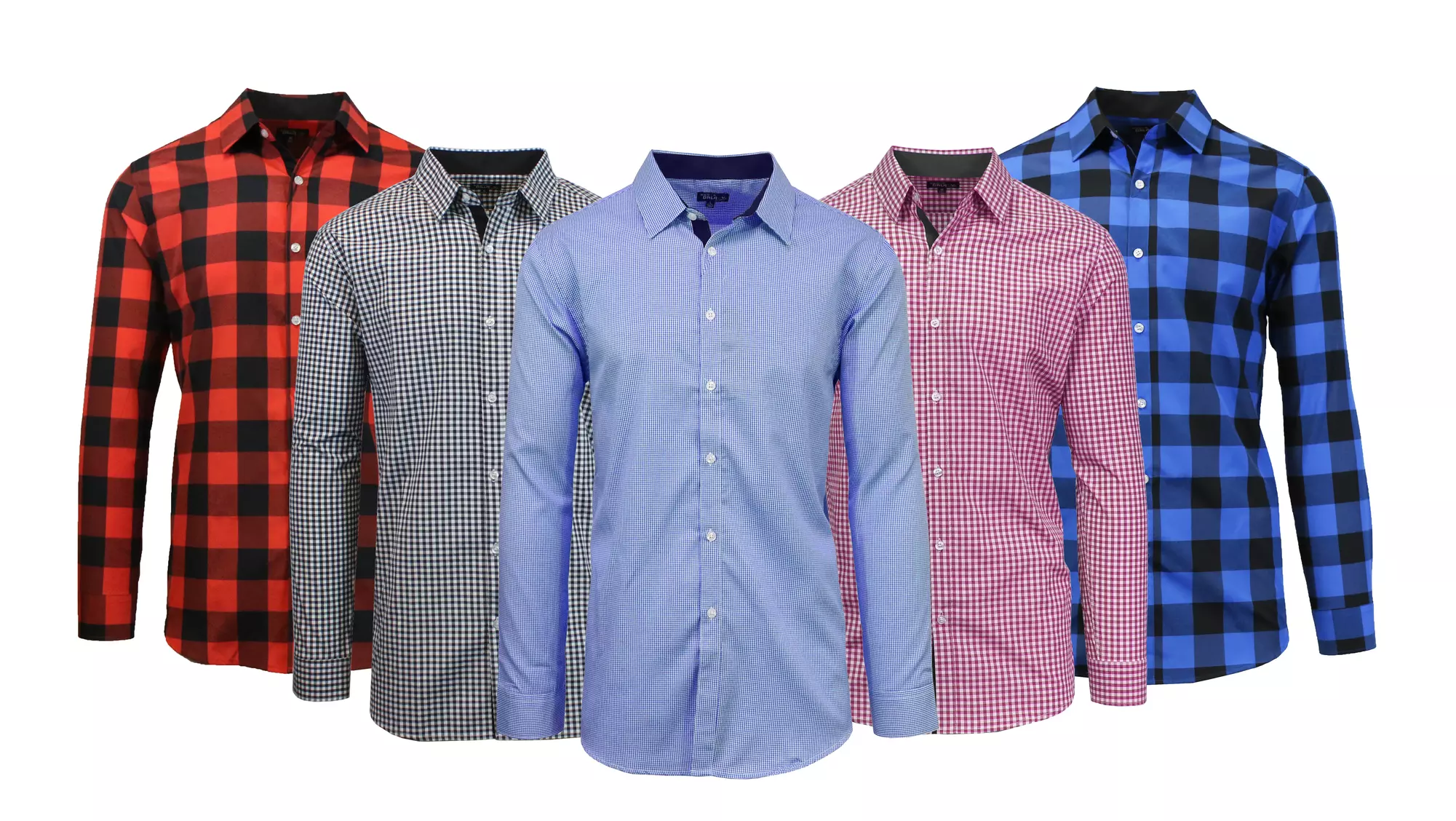 Men's Slim Fit Plaid Woven Shirts - Primary Image
