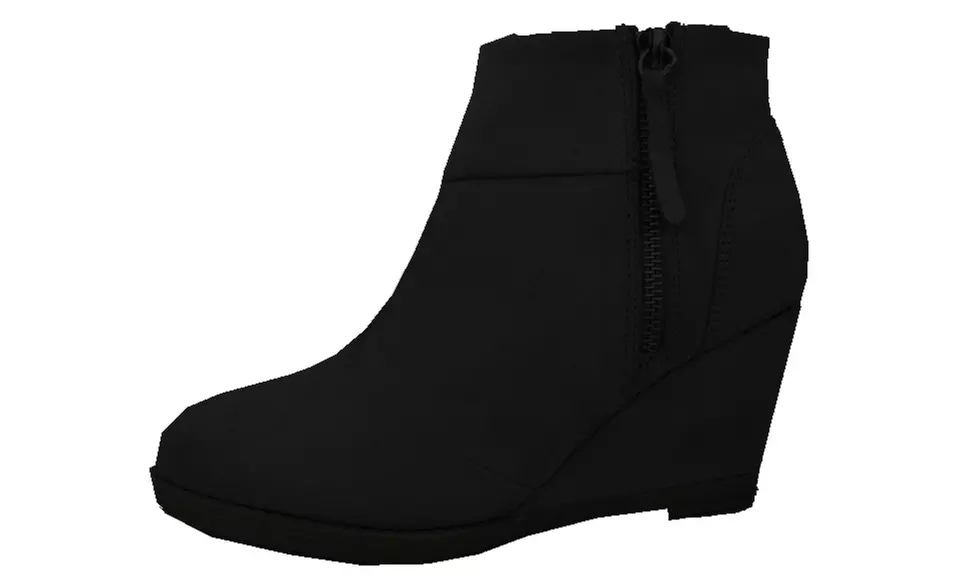 Sociology Women's Wedge Booties with Tassel Zipper (Size 7) - Second Medium