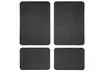 Stain-Resistant Checker Style Rubber Floor Mats (4-Piece) - Second Medium