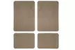 Stain-Resistant Checker Style Rubber Floor Mats (4-Piece) - Second Medium