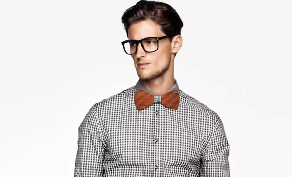 Wooden Bow Tie - Second Medium