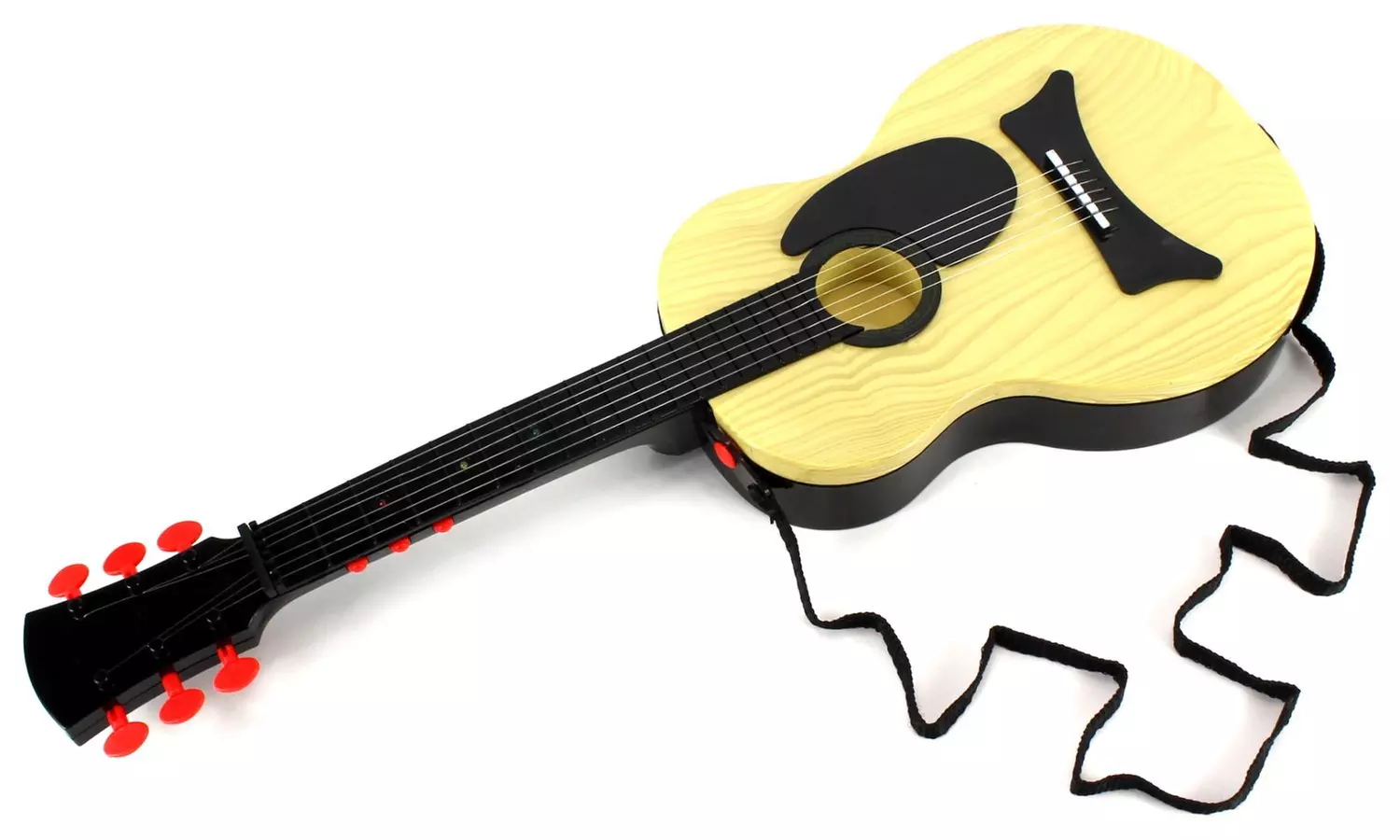 Classic Kid's Toy Guitar with Shoulder Strap with 15 Pre-Recorded Songs - Second Medium