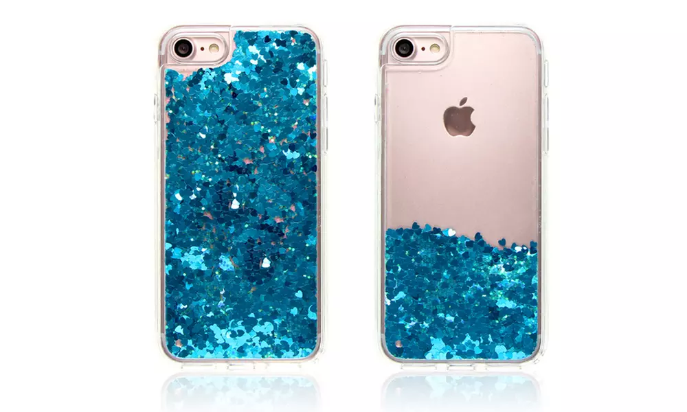 Heart Glitter Liquid iPhone Case - Second Medium