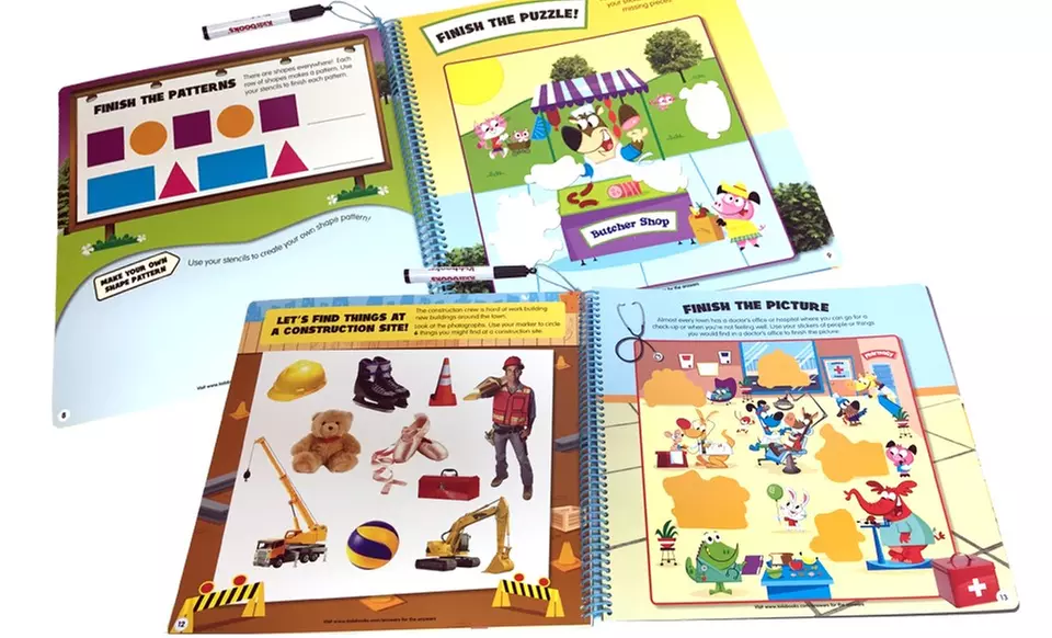 Around the Town: Write, Wipe and Learn Activity Book - Second Medium