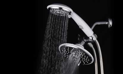image for  Special Edition: HotelSpa 30-setting 6''/4'' Rainfall Combo White Chrome Hand shower and Shower head   