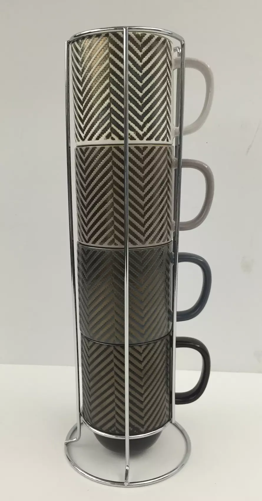 Stackable Mugs (4-Pack) with Stand - Second Medium