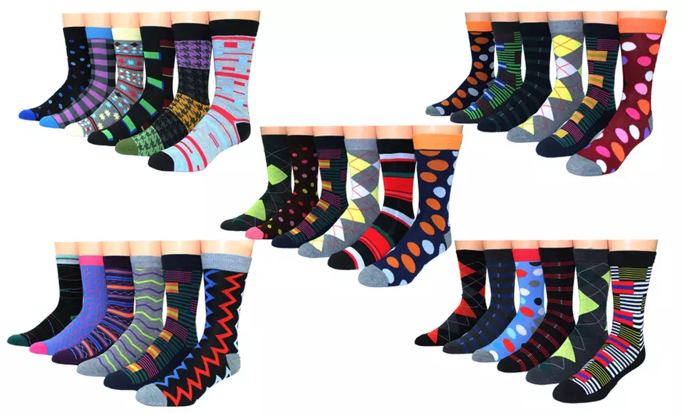 Men's Premium Collections Dress Socks (30-Pairs) - Primary Image