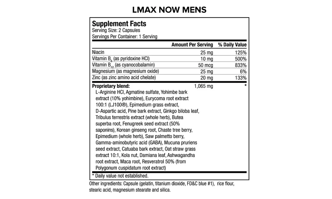 JO LMAX NOW Male or Female Enhancement Supplement (14-Count) - Second Medium