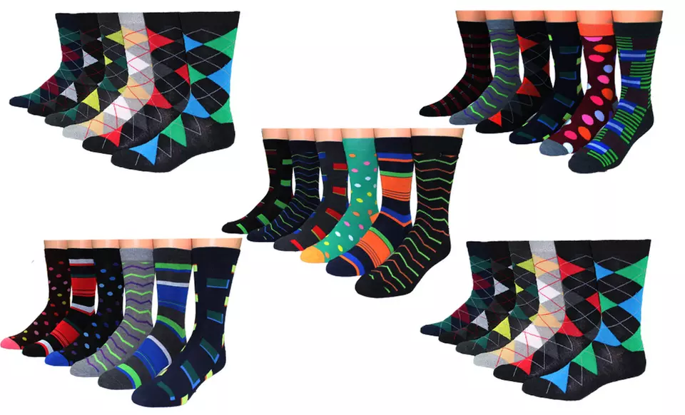 Men's Premium Collections Dress Socks (30-Pairs) - Second Medium