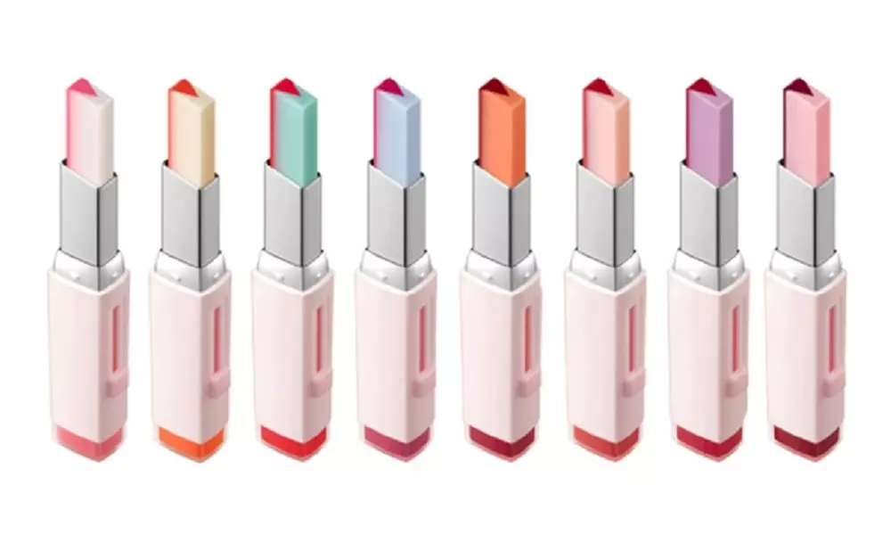 Two-Tone Tint Double-Colored Lipstick - Primary Image