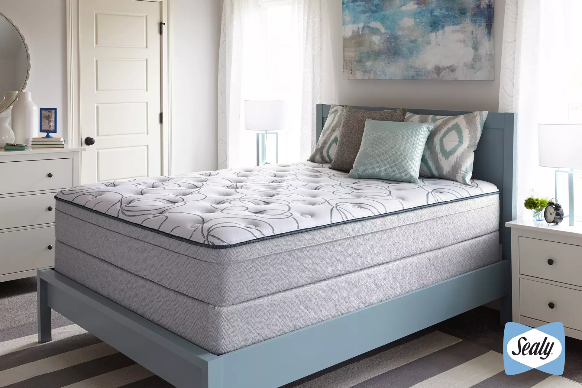 Closeout — Sealy Highfield Plush Euro-Top or Firm Mattress Sets. Free White Glove Delivery.   - Primary Image