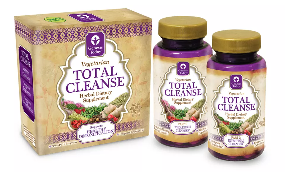 Genesis Today 10-Day Two Phase Total Cleanse Dietary Supplement (Two 60-Count Bottles) - Primary Image