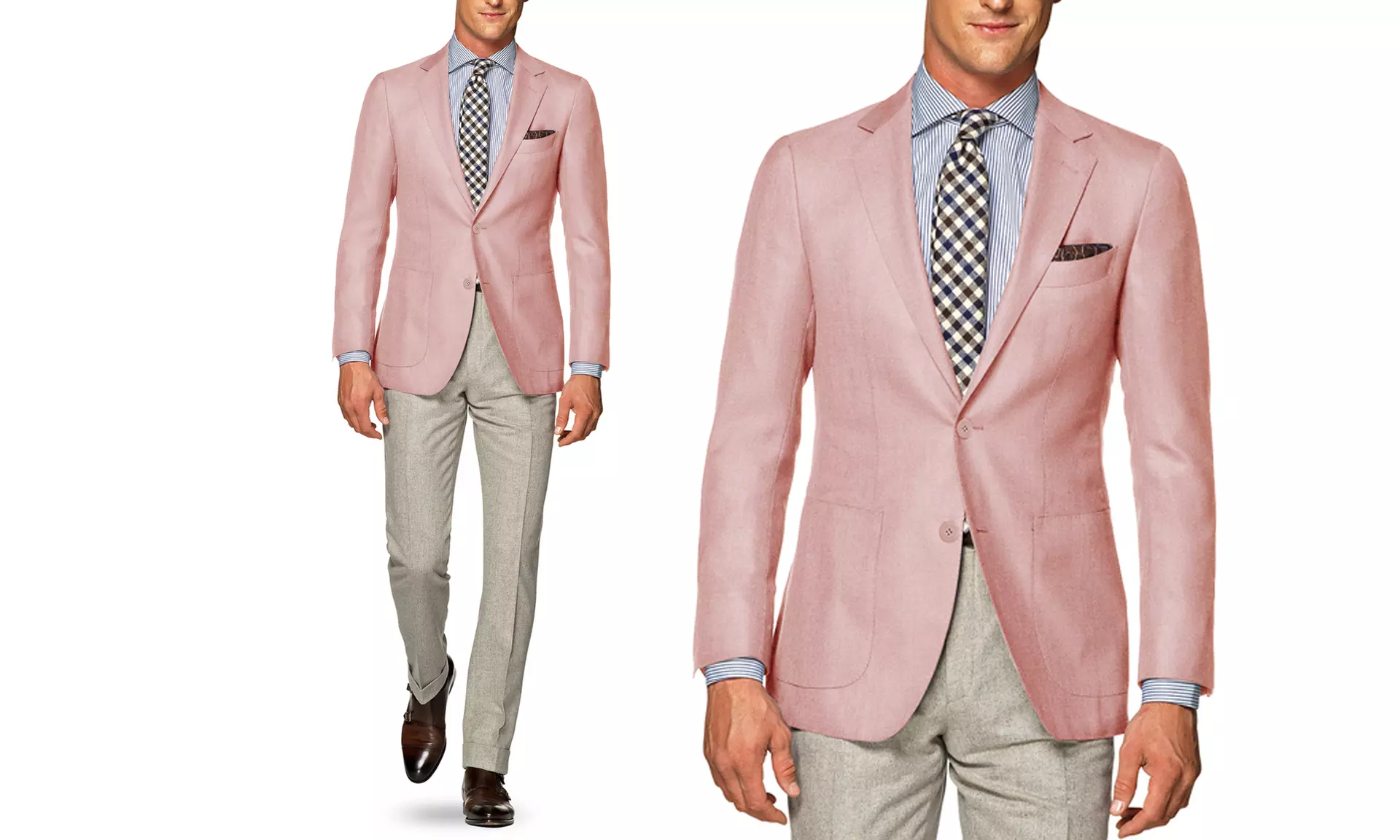 Men's Classic-Fit Birdseye Spring Blazer - Second Medium
