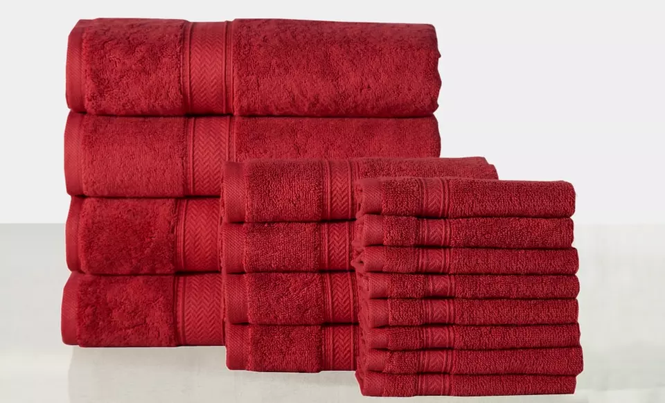 Casa Platino 650gsm 100% Egyptian Cotton Towel Set (16-Piece) - Primary Image