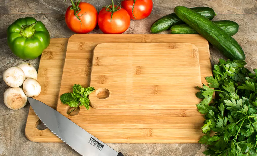 Bamboo Cutting Board Set (3-Piece) - Primary Image