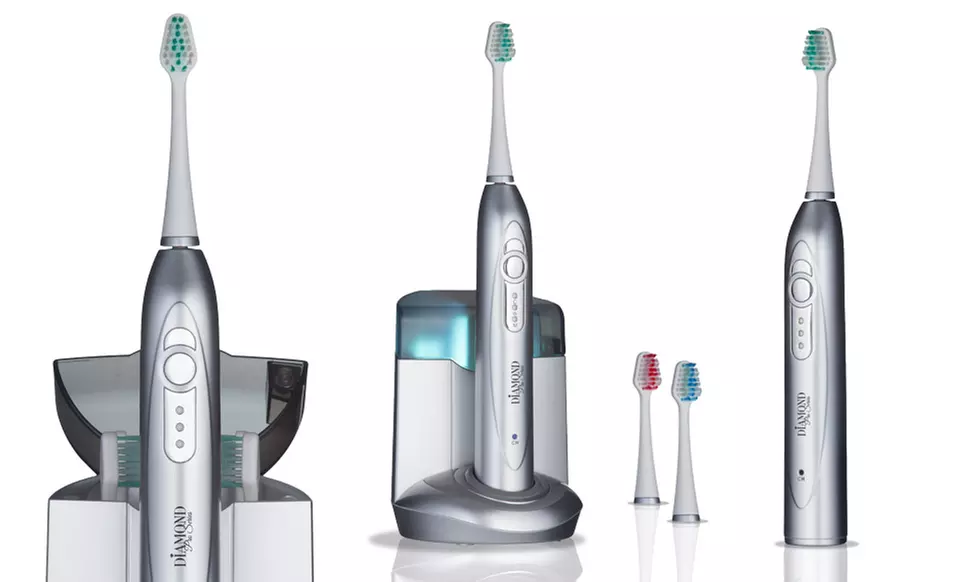 Diamond Pro Series Ultrasonic Toothbrush and UV Brush Sanitizer - Second Medium