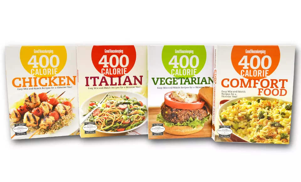 4-Pack of Good Housekeeping 400-Calorie Cookbooks - Primary Image