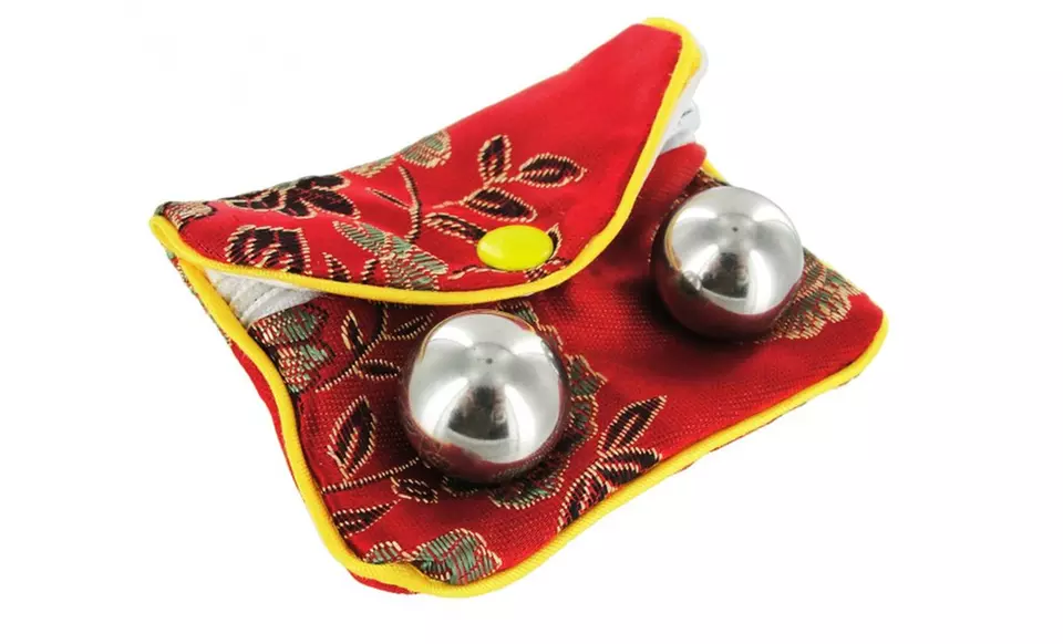 Stainless Steel Ben-Wa Balls with Pouch - Primary Image