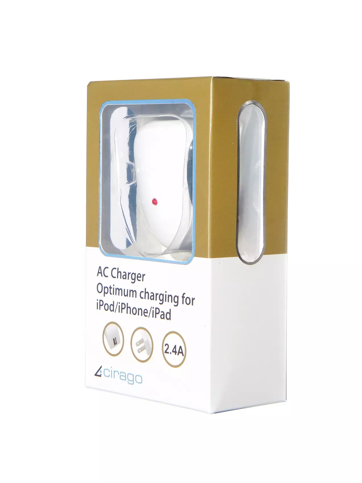 Cirago USB 2.4A AC Wall Charger for all iPads, iPhones, and iPods - Second Medium