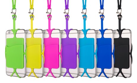 Smartphone Lanyard with Card Slot for Any Phone Up to 6