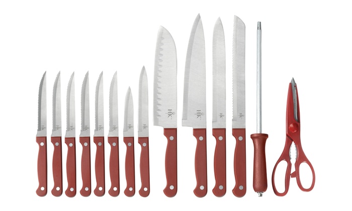 Up To 68 Off On Hell S Kitchen Knife Block Set Groupon Goods