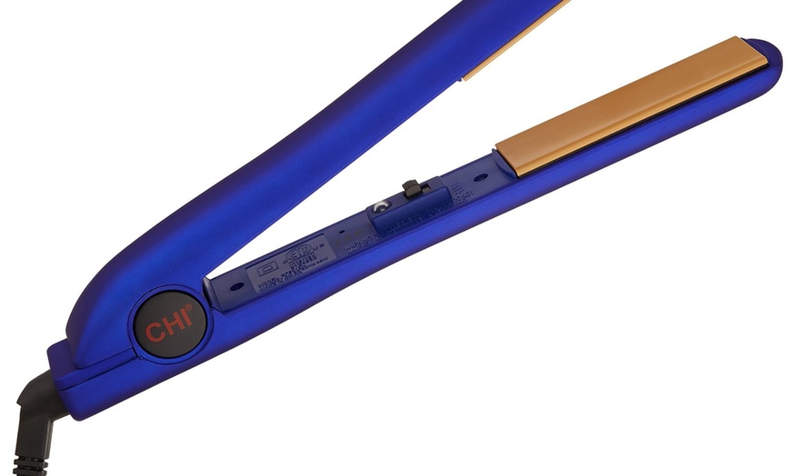 Chi indigo rubberized metallic flat clearance iron