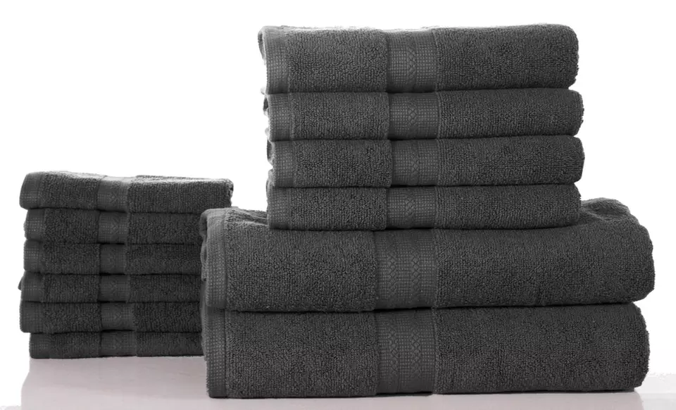 Bano Senses 100% Luxurious Soft Cotton Towel Set (12-Piece) - Primary Image